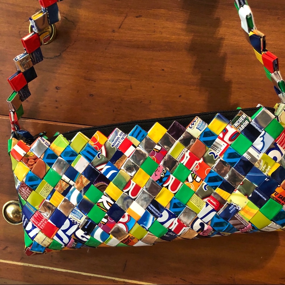 Cute candy wrapper purse! Never used!